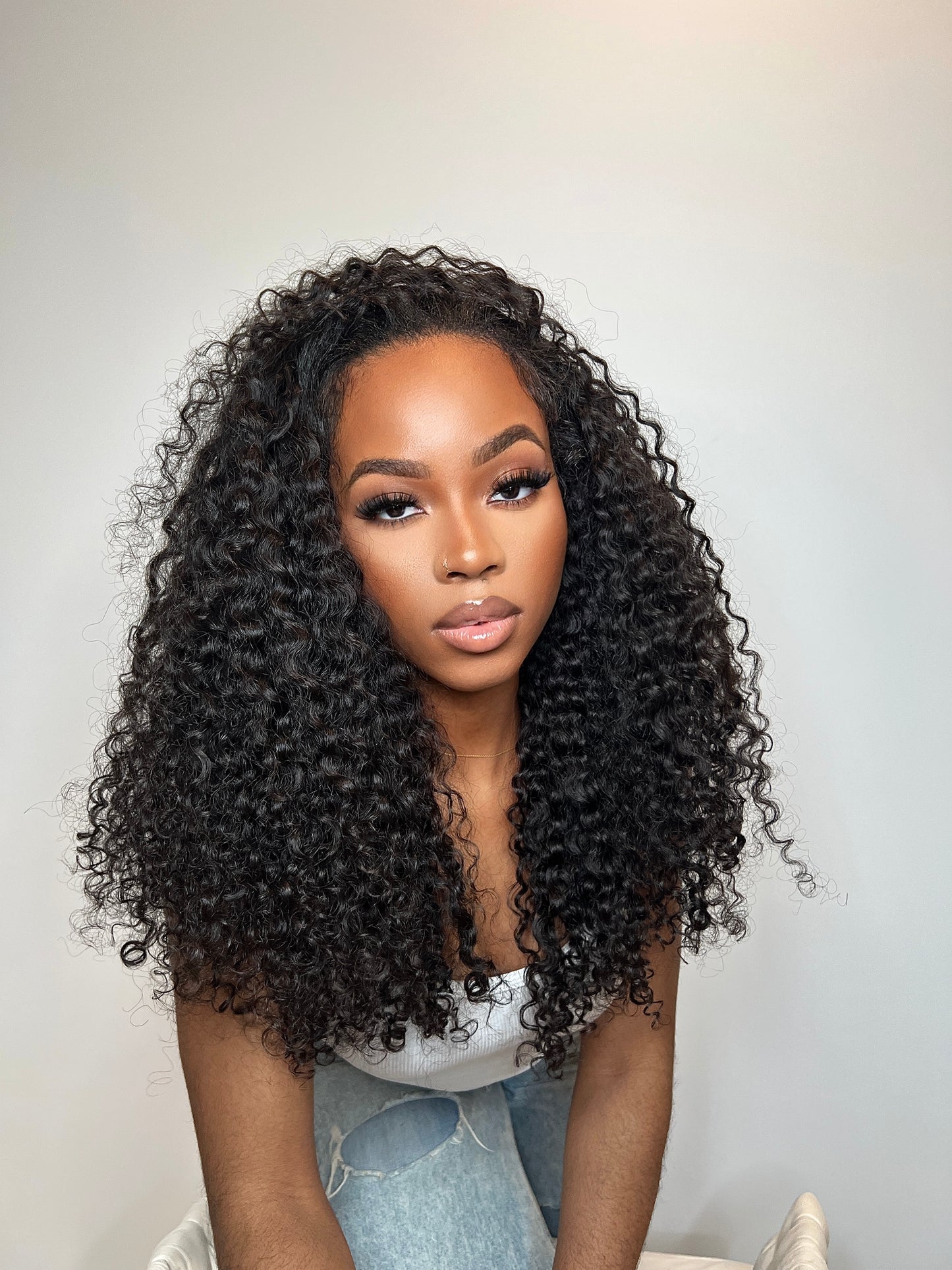 PLUSH CURLY HALF WIG