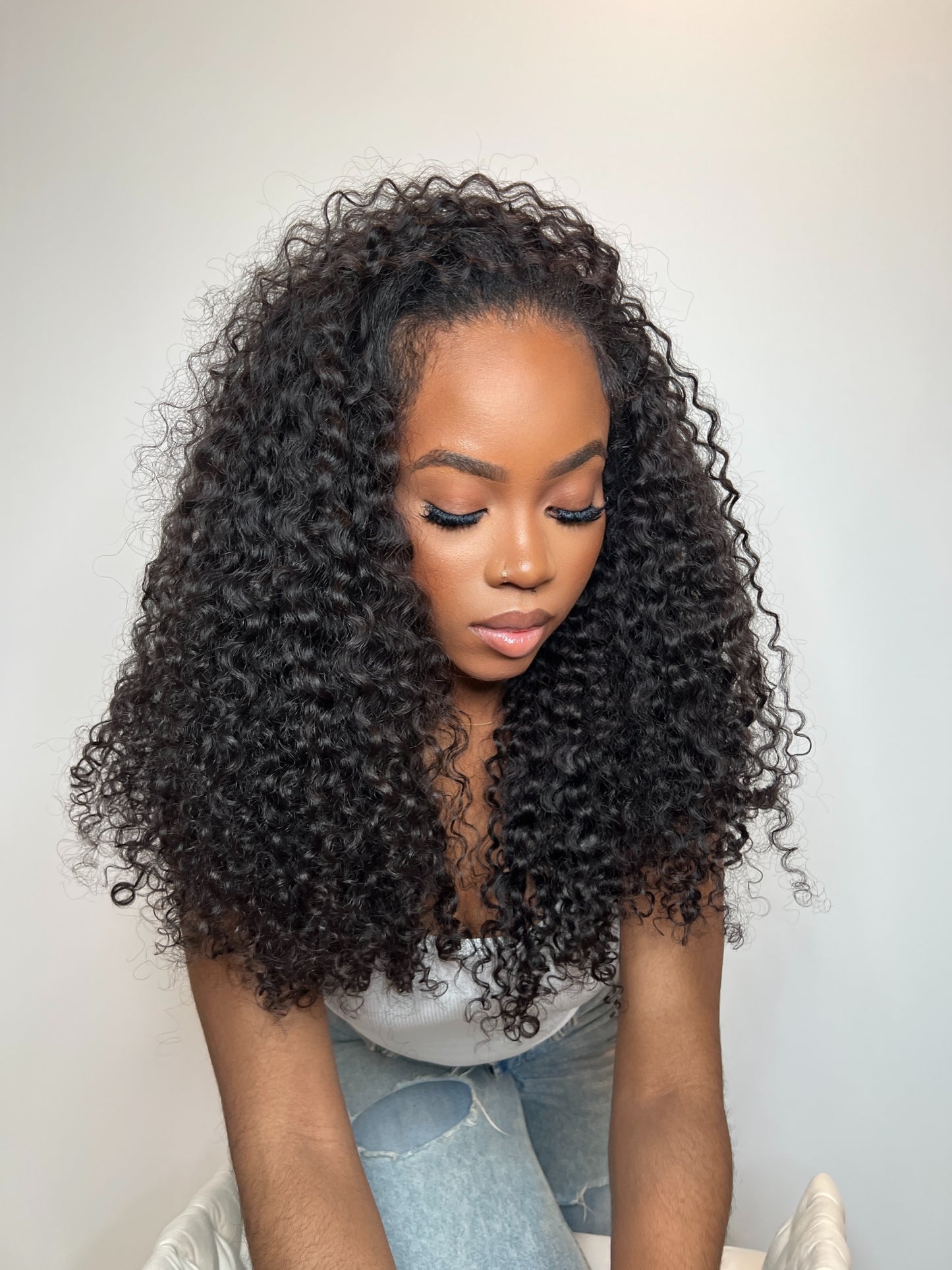 PLUSH CURLY HALF WIG